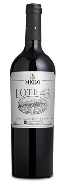 Vinho Tinto Brasileiro Miolo Lote 43 Merlot, Cabernet Sauvignon