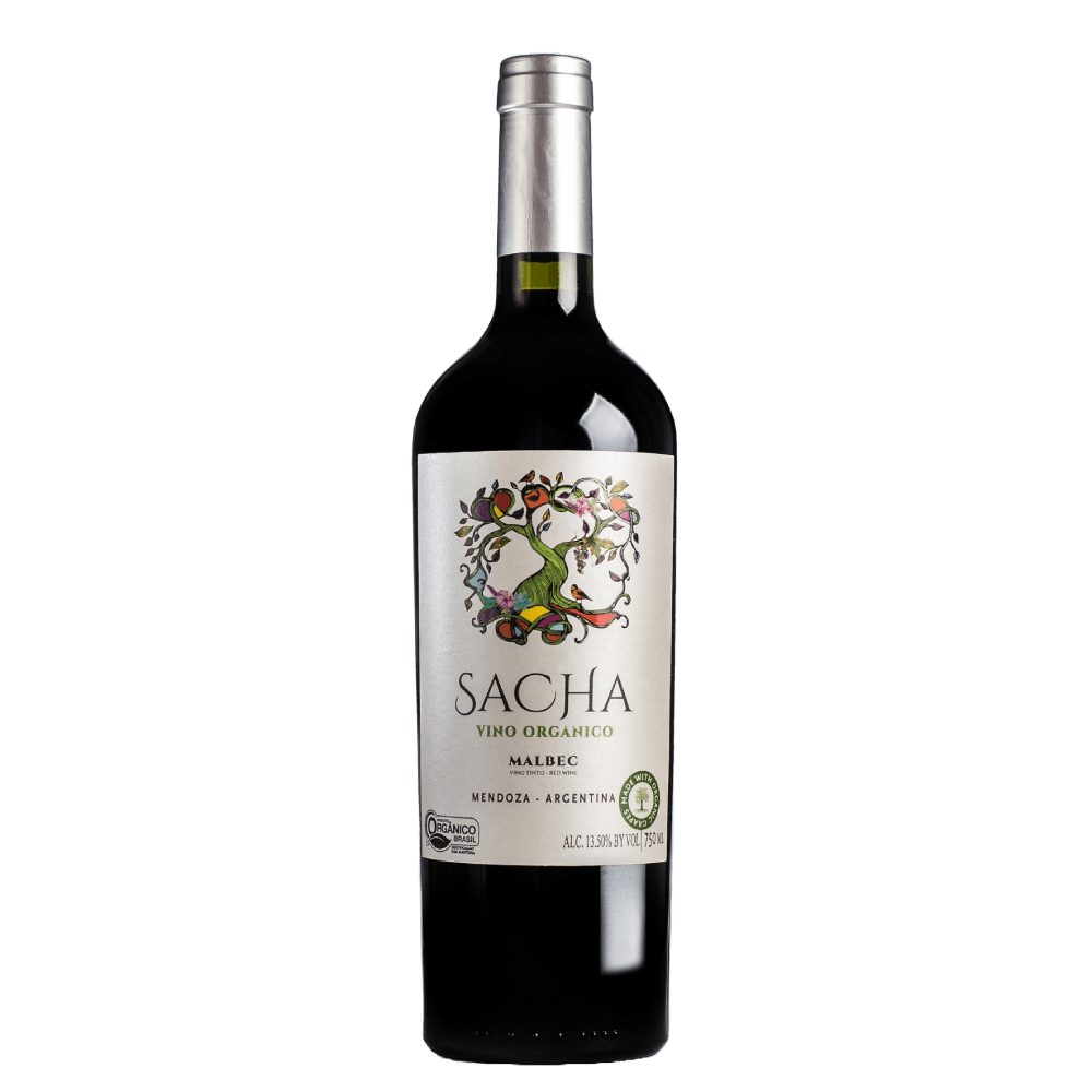Vinho Tinto Argentino Sacha Orgânico Malbec