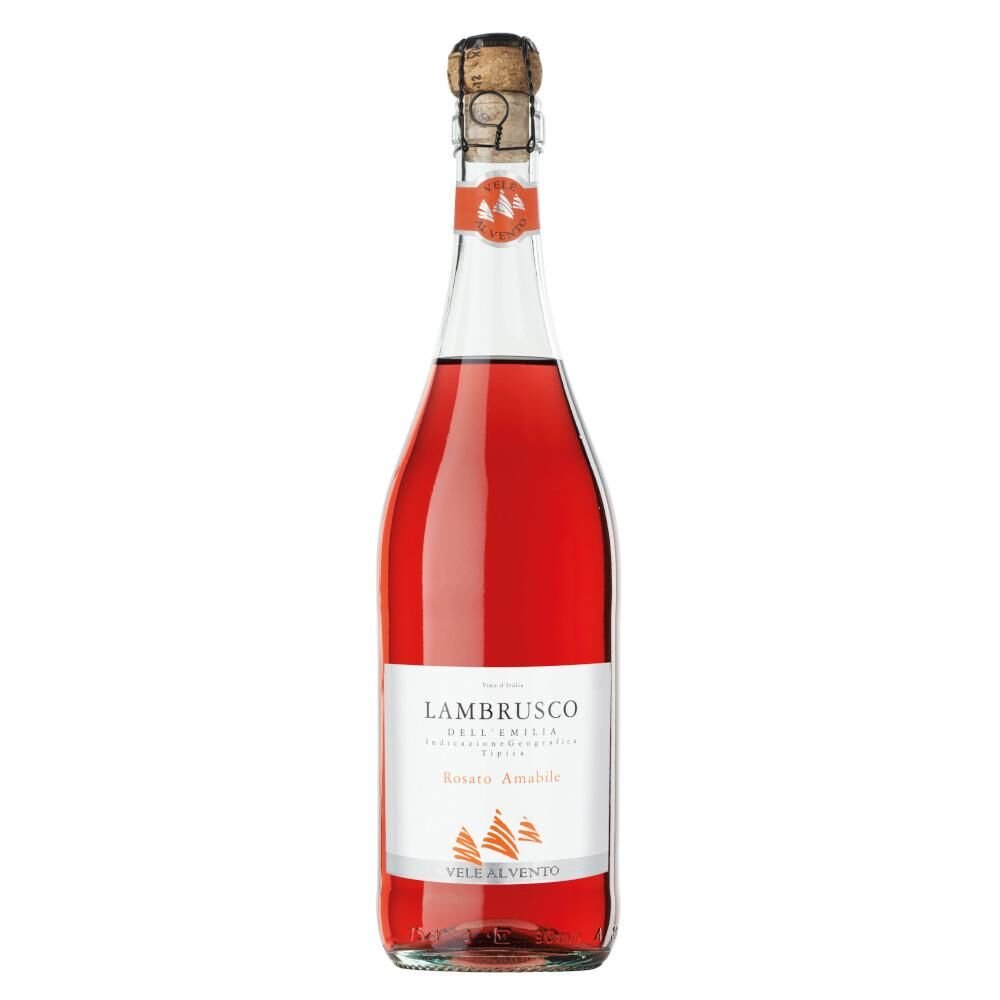 Vinho Rosé Italiano Frisante Vele Al Vento Lambrusco Dell'Emilia Amabile